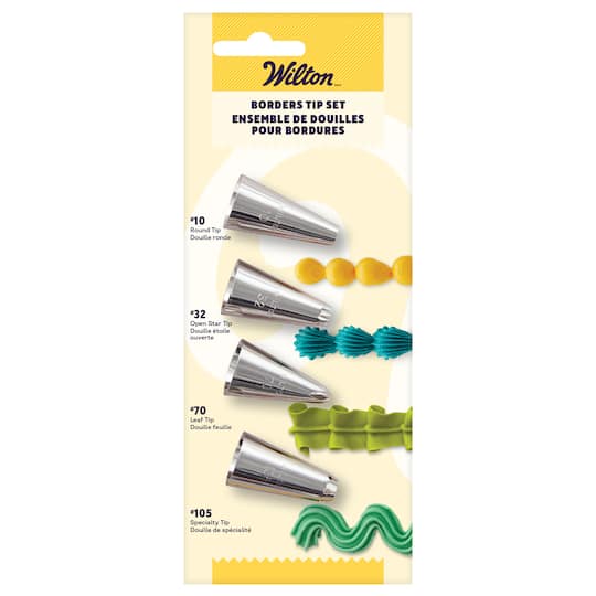 Wilton™ 4-Piece Cake Decorating Tip Set for Borders